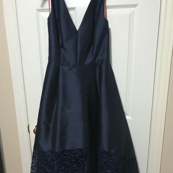 Monique Lhuillier High Low Evening Dress - Picture 2 of 12